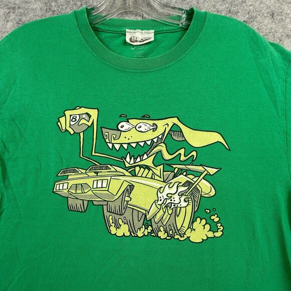 Titmouse Animation Crew T-Shirt Men's M Motorcity Rat Fink Green Graphic Tee - Picture 2 of 7
